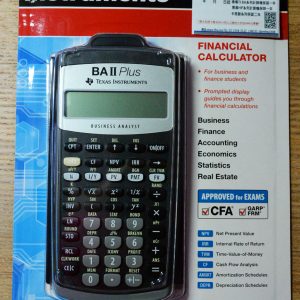 TI BA II PLUS 標準版計算機【CFA FRM CFP SOA】考試指定用(含說明書)
